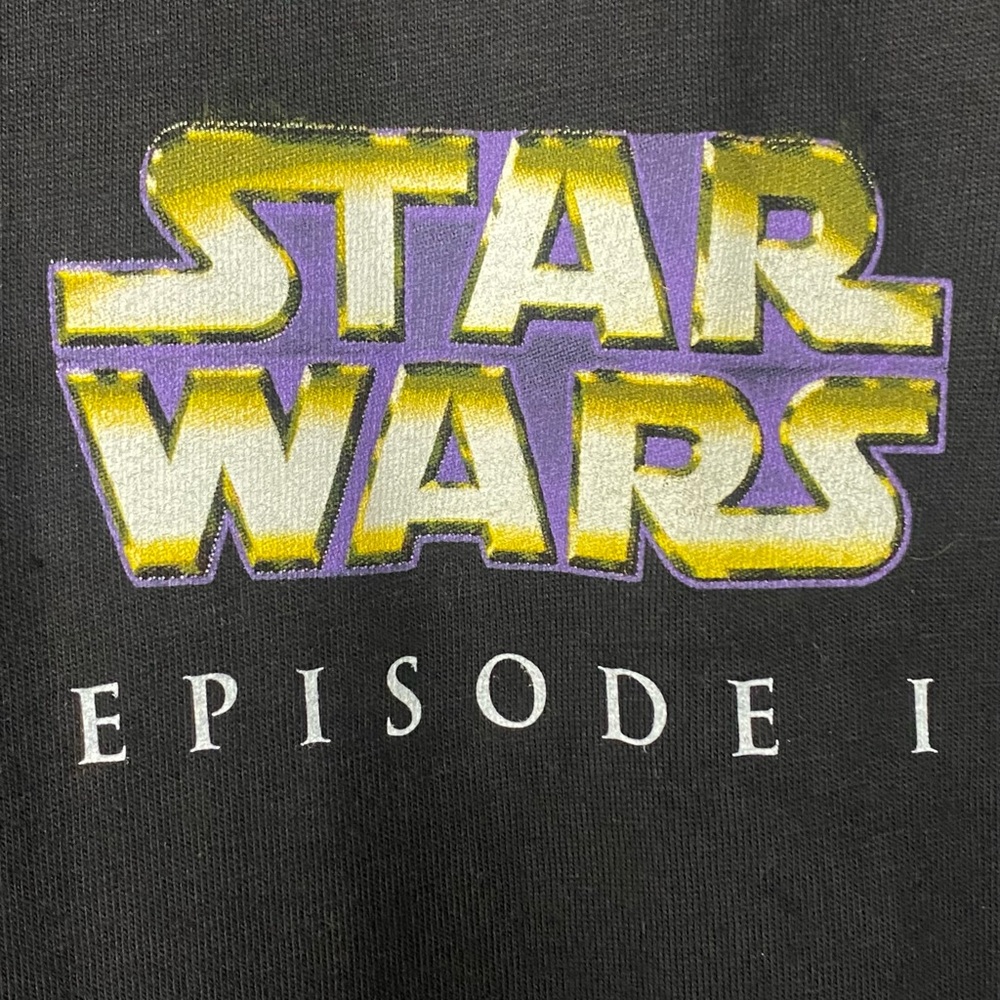 Vintage 1999 Star Wars Episode One Yoda Read You Will Black Double Sided T Shirt - Picture 7 of 9